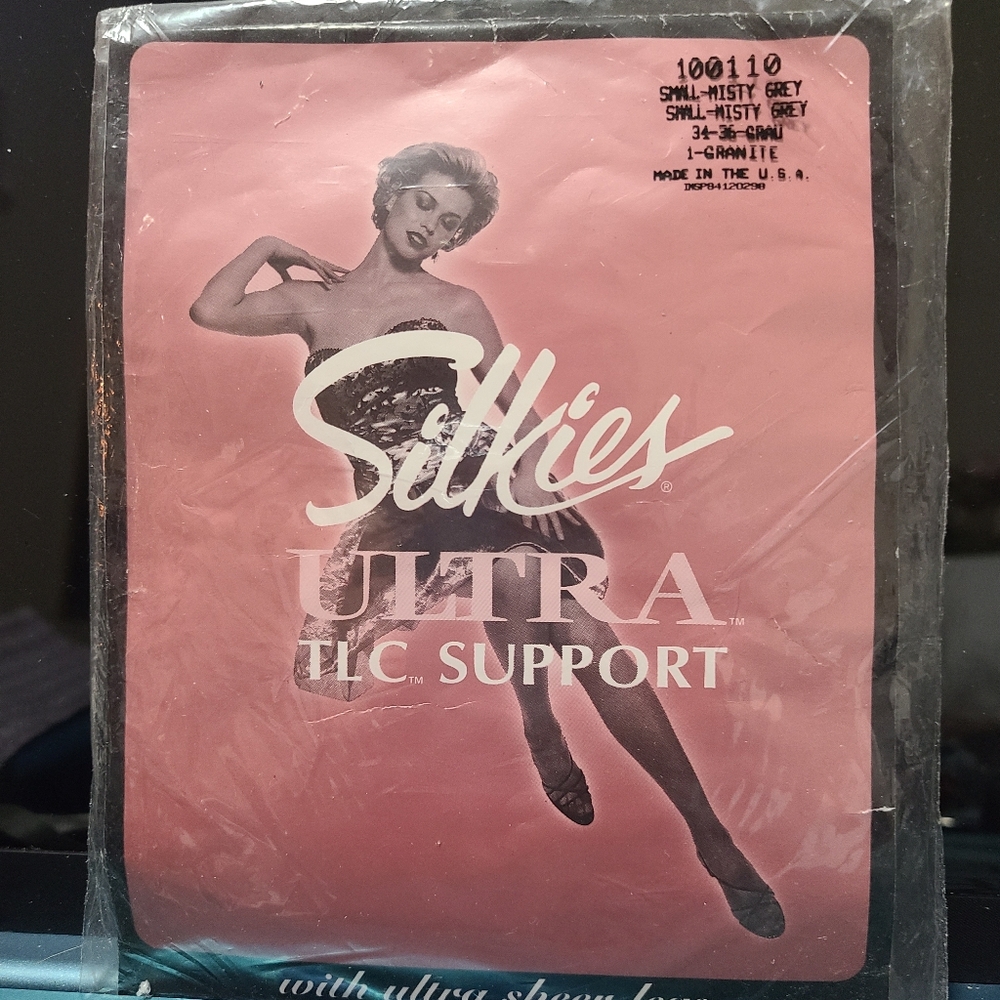 SILKIES WITH SUPPORT ULTRA SHEER LEGS MISTY GRAY COLOR